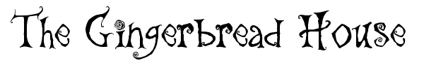 The Gingerbread House font preview